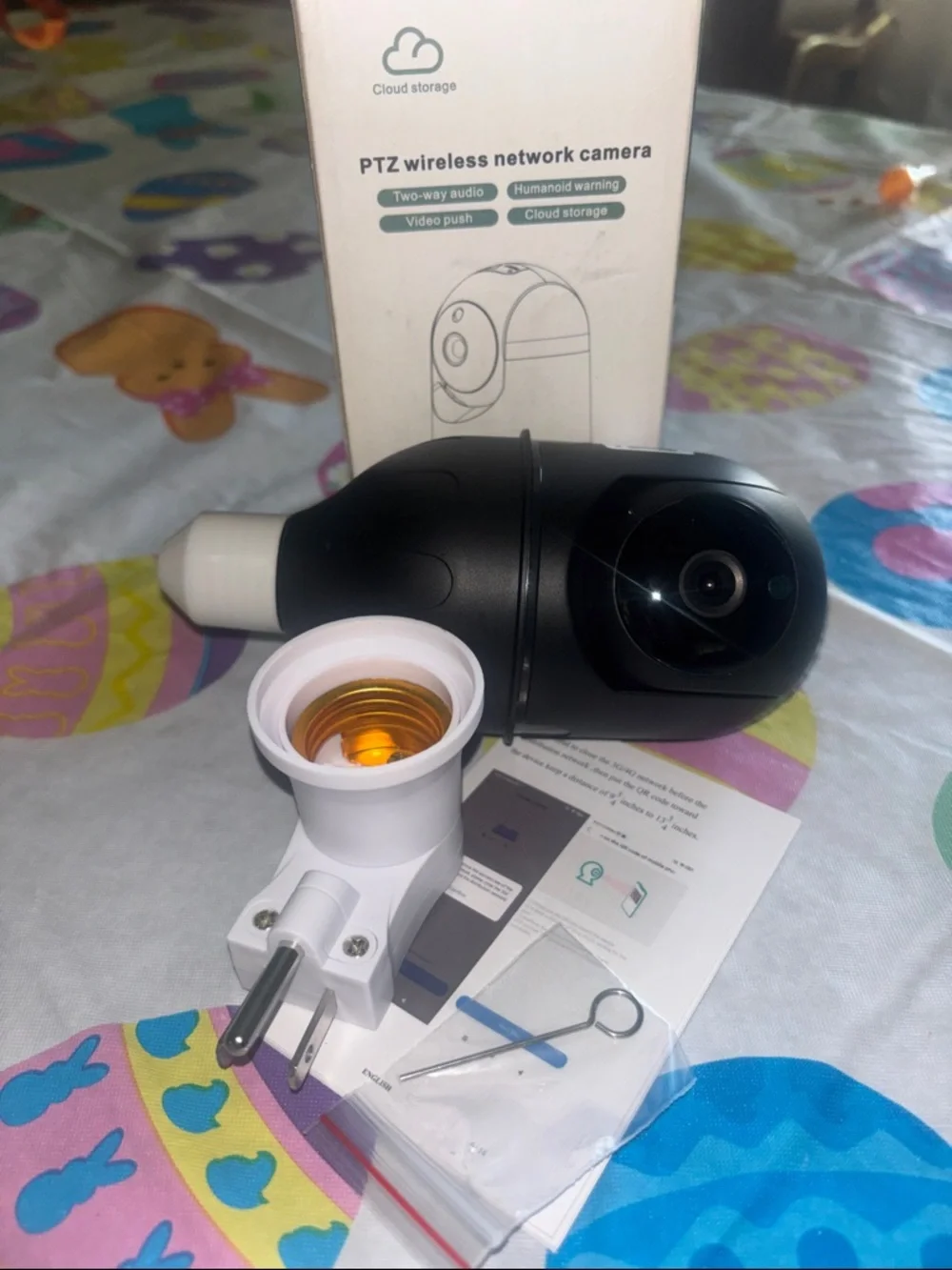 PTZ Wireless Network Camera - Black- Cloud Storage Enabled